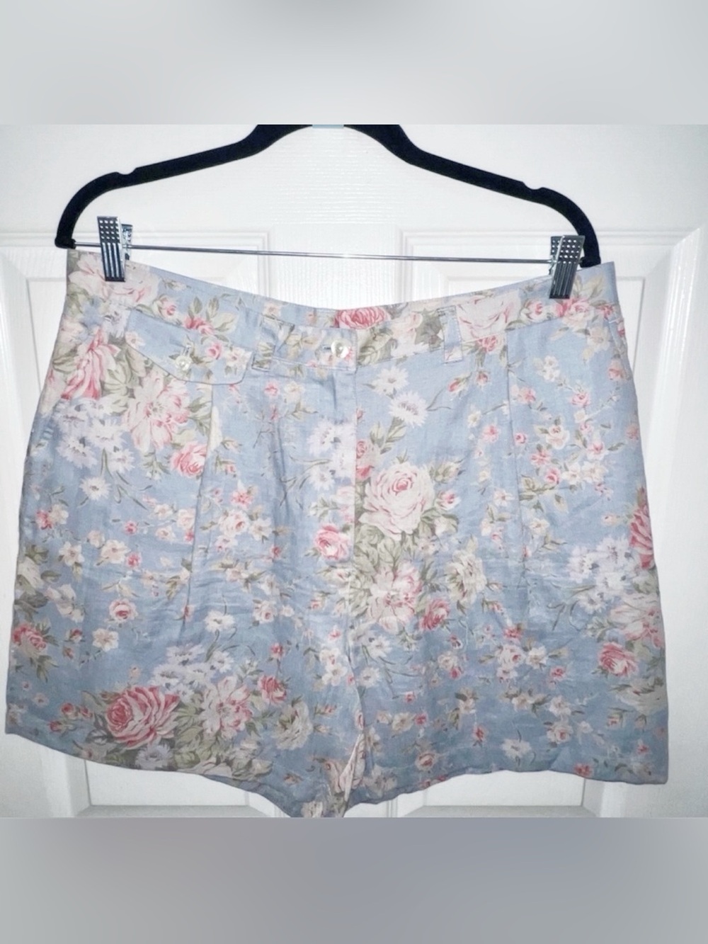 vintage Lauren Ralph Lauren 100% soft linen shorts Size 16
